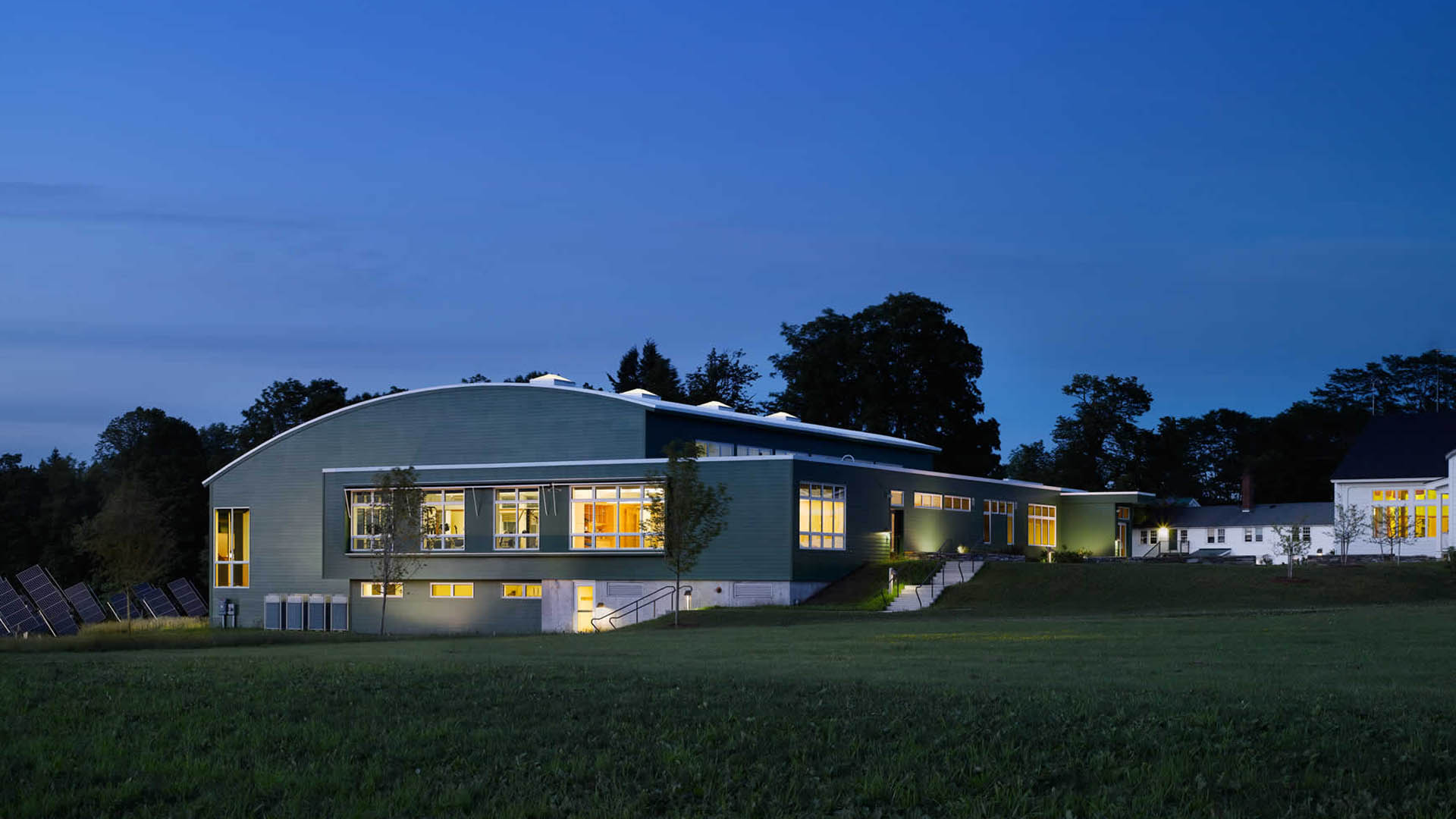 Architecture and design of The Putney School Field House - Putney, Vermont