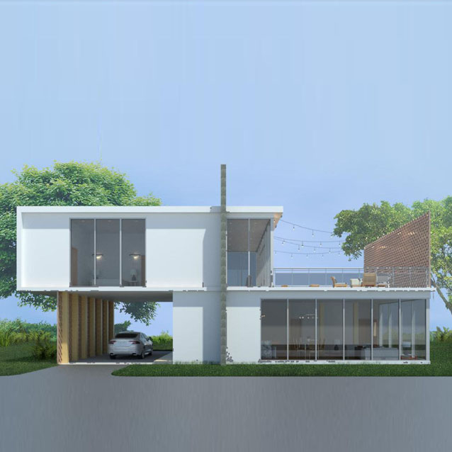 Revit Illustration modern house