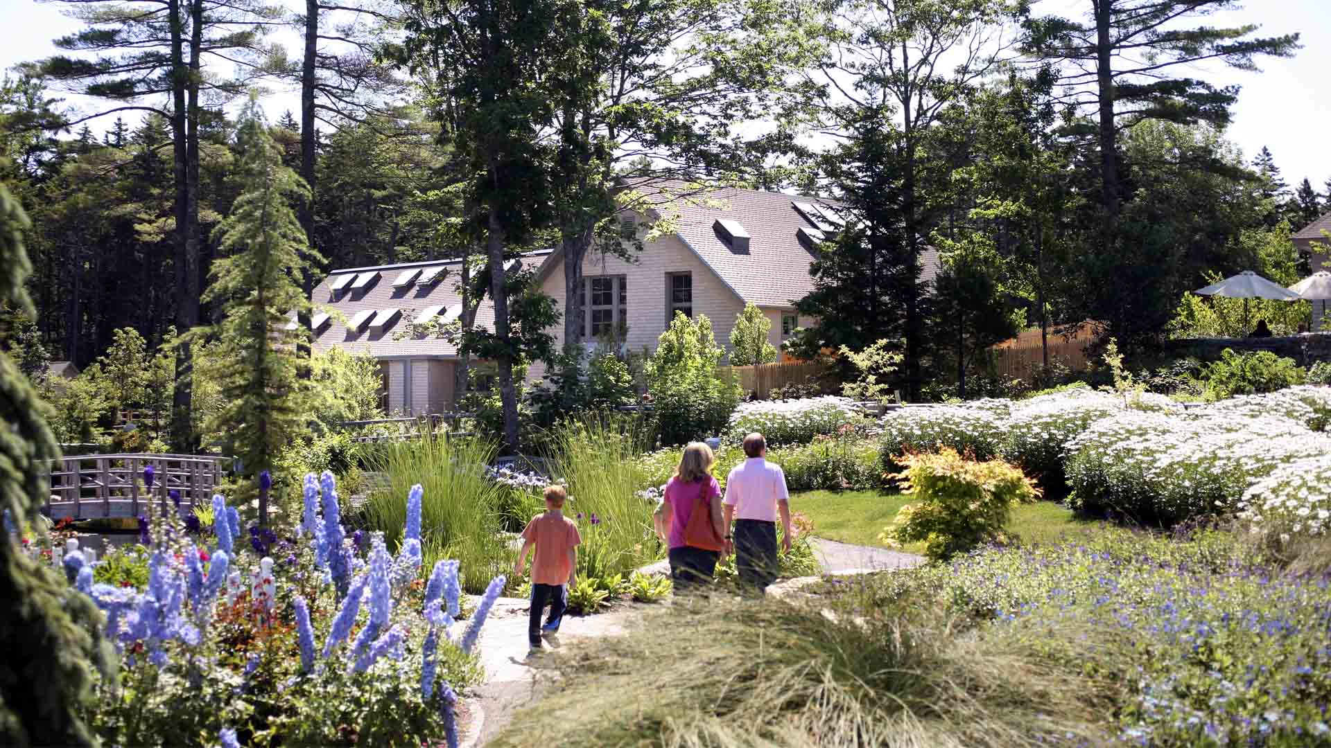 Architecture and design of Coastal Maine Botanical Gardens - Boothbay, Maine